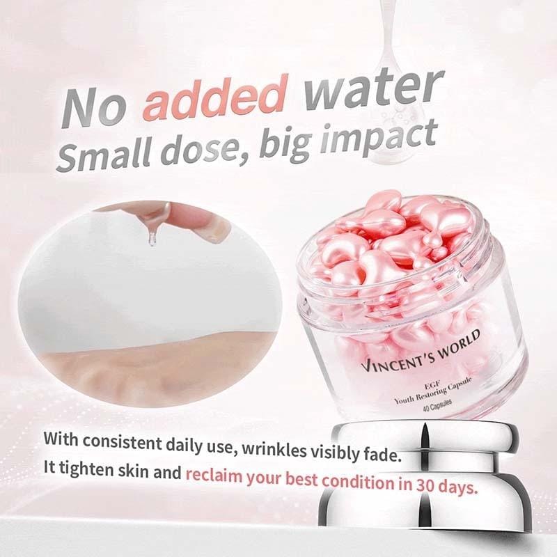 Vincent's World Facial Serum & Essence EGF Youth Restoring Capsule (40 Capsules) EGF Youth Restoring Capsule (40 Capsules)