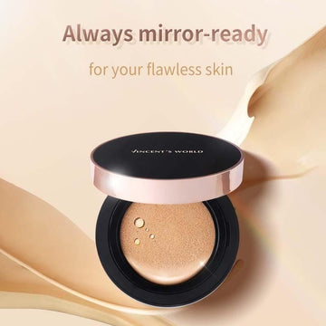 Vincent's World Concealer & Foundation Radiant Cushion Foundation and Waterproof Setting Loose Powder Radiant Cushion Foundation and Waterproof Setting Loose Powder