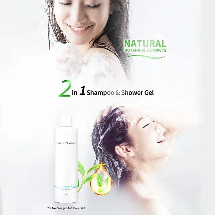 Vincent's World Body Wash Tea Tree Shampoo And Shower Gel 350ml Tea Tree Shampoo And Shower Gel 350ml