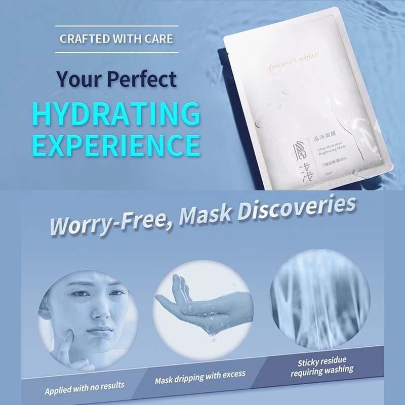 Vincent's World Face Mask & Packs Ultra Hydration Brightening Mask 3pc/Box 膚淺晶沛面膜(3片/盒) Q03-3 Ultra Hydration Brightening Mask 3pc/Box 膚淺晶沛面膜(3片/盒) Q03-3