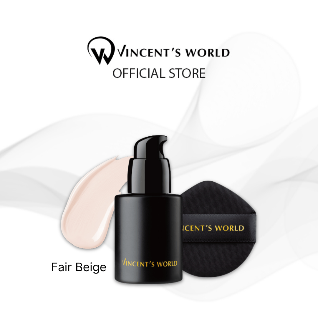 Vincent's World Concealer & Foundation Fair Beige Waterproof Translucent Liquid Foundation 30ml 超雷粉底液 Waterproof Translucent Liquid Foundation 30ml 超雷粉底液