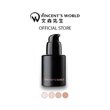 Vincent's World Concealer & Foundation Waterproof Translucent Liquid Foundation 30ml 超雷粉底液 Waterproof Translucent Liquid Foundation 30ml 超雷粉底液