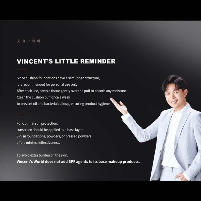 Vincent's World Concealer & Foundation Waterproof Translucent Liquid Foundation and Waterproof Setting Loose Powder Waterproof Translucent Liquid Foundation and Waterproof Setting Loose 