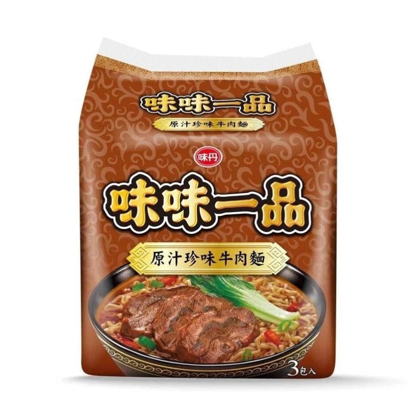 Weiwei Yi Pin Instant Noodles Weiwei Yipin - Beef Instant Noodles 185g (3 packs) 味味一品-珍味牛肉袋麵185克(3包) - Direct From Taiwan Weiwei Yipin - Beef Instant Noodles 185g (3 packs) 味味一品-珍味牛肉袋麵185克(3包)
