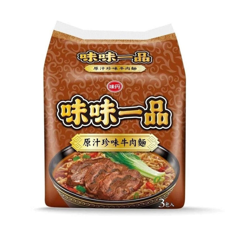 Weiwei Yi Pin Instant Noodles Weiwei Yipin - Beef Instant Noodles 185g (3 packs) 味味一品-珍味牛肉袋麵185克(3包) - Direct From Taiwan Weiwei Yipin - Beef Instant Noodles 185g (3 packs) 味味一品-珍味牛肉袋麵185克(3包)