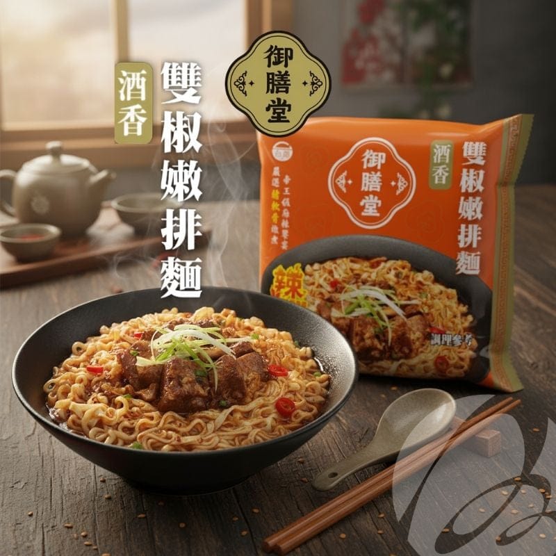 Yu Shang Tang Instant Noodles Double Pepper Tender Ribs Instant Noodles (3-Pack Bag) - Direct from Taiwan Double Pepper Tender Ribs Instant Noodles (3-Pack Bag) - Direct from T