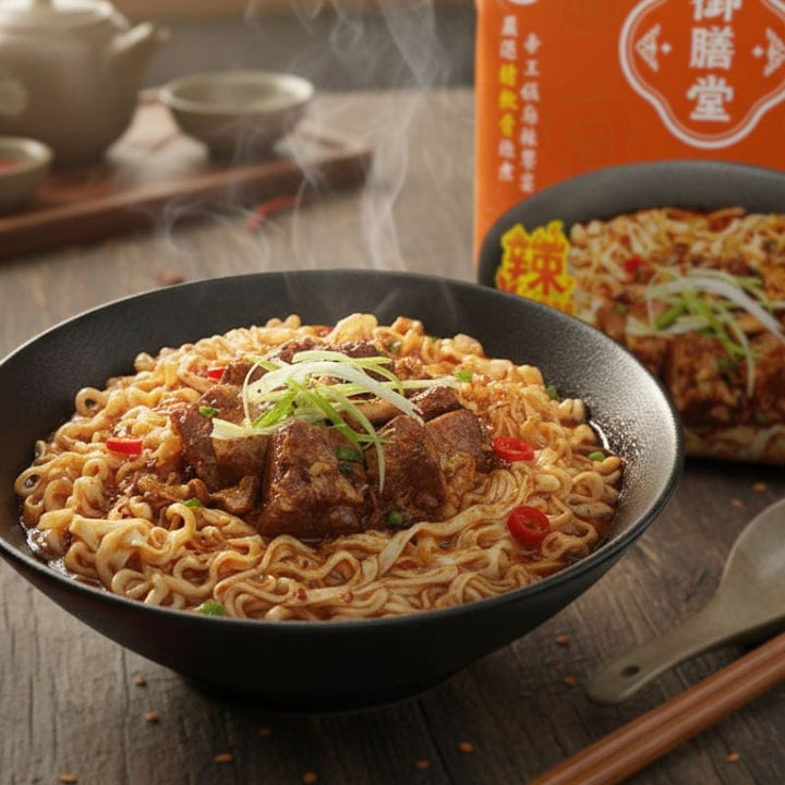 Yu Shang Tang Instant Noodles Double Pepper Tender Ribs Instant Noodles (3-Pack Bag) - Direct from Taiwan Double Pepper Tender Ribs Instant Noodles (3-Pack Bag) - Direct from T