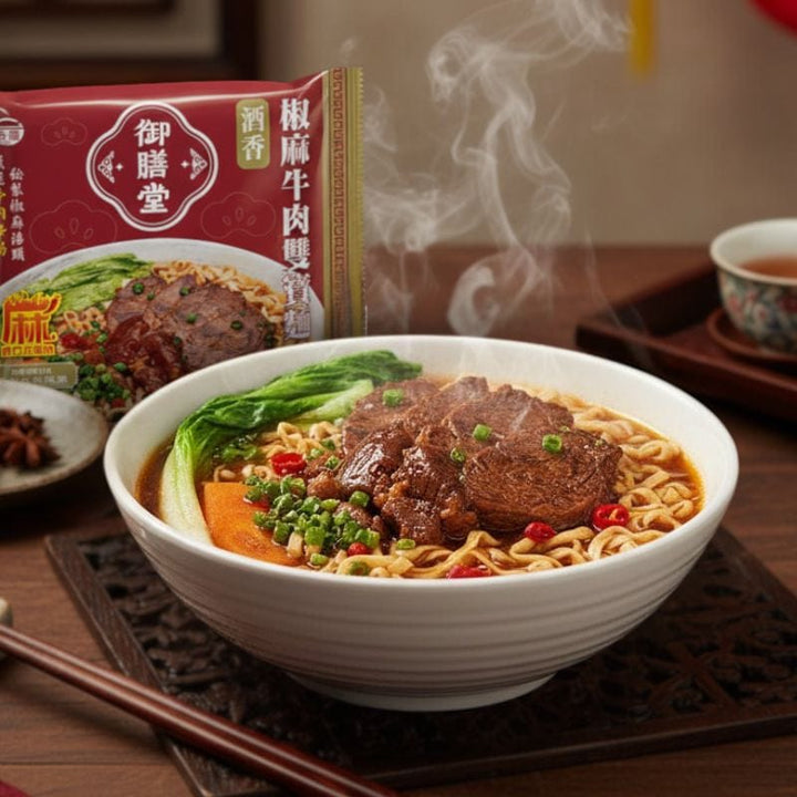 Yu Shang Tang Instant Noodles Spicy Beef Double Treasure Instant Noodles (3-Pack Bag) - Direct from Taiwan Spicy Beef Double Treasure Instant Noodles (3-Pack Bag)