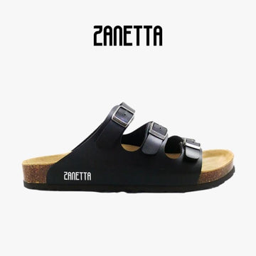 Zanetta Sandals & Flip Flops ZANETTA Barcelona Three Strap Men Sandals Cow Leather Inner - Made in Taiwan ZANETTA Barcelona Three Strap Men Sandals Cow Leather Inner - Made in 
