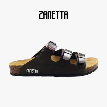 Zanetta Sandals & Flip Flops ZANETTA Barcelona Three Strap Men Sandals Cow Leather Inner - Made in Taiwan ZANETTA Barcelona Three Strap Men Sandals Cow Leather Inner - Made in 