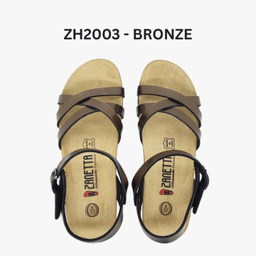 Zanetta Sandals & Flip Flops Bronze / 35 ZANETTA Cuenca Women Sandals Cow Leather Inner - Made in TaIwan ZANETTA Cuenca Women Sandals Cow Leather Inner - Made in TaIwan