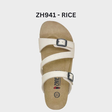 Zanetta Flat Sandals Rice / 35 Zanetta Lugo Slide Sandals Women Sandal Zanetta Lugo Slide Sandals Women Sandal