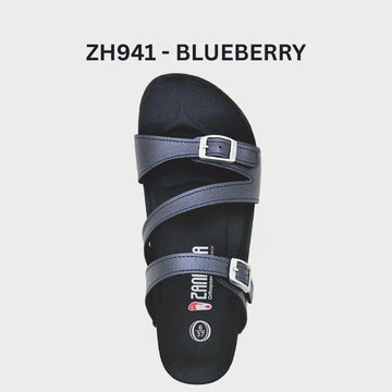 Zanetta Flat Sandals Blueberry / 35 Zanetta Lugo Slide Sandals Women Sandal Zanetta Lugo Slide Sandals Women Sandal
