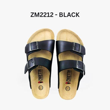 Zanetta Sandals & Flip Flops Black / 39 ZANETTA Madrid Men Sandals Cow Leather Inner ZANETTA Madrid Men Sandals Cow Leather Inner - Made in Taiwan