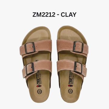 Zanetta Sandals & Flip Flops Clay / 39 ZANETTA Madrid Men Sandals Cow Leather Inner ZANETTA Madrid Men Sandals Cow Leather Inner - Made in Taiwan