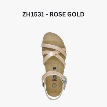 Zanetta Flat Sandals Rose Gold / 35 Zanetta Mallorca Sandals Women Sandal Zanetta Mallorca Sandals Women Sandal