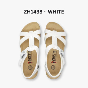 Zanetta Sandals & Flip Flops White / 35 ZANETTA Pamplona Women Sandals Cow Leather Inner - Made in Taiwan ZANETTA Pamplona Women Sandals Cow Leather Inner - Made in Taiwan