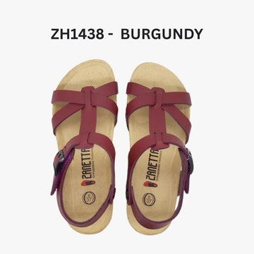 Zanetta Sandals & Flip Flops Burgundy / 35 ZANETTA Pamplona Women Sandals Cow Leather Inner - Made in Taiwan ZANETTA Pamplona Women Sandals Cow Leather Inner - Made in Taiwan