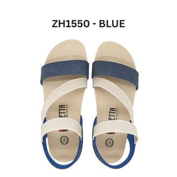 Zanetta Flat Sandals Blue / 35 ZANETTA Portocolom Women Sandals Synthetic Leather Inner - Made in TaIwan ZANETTA Portocolom Women Sandals Synthetic Leather Inner