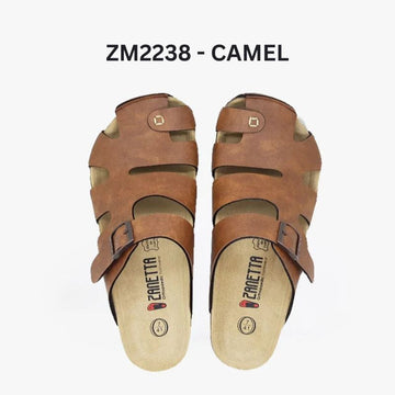 Zanetta Sandals & Flip Flops Camel / 39 ZANETTA Salamanca Men Sandals Cow Leather Inner - Made in TaIwan ZANETTA Salamanca Men Sandals Cow Leather Inner - Made in TaIwan