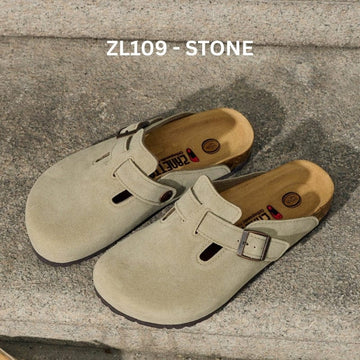 Zanetta Flat Sandals Stone / 35 Zanetta Soria Clogs Sandal Women Sandal Zanetta Soria Clogs Sandal Women Sandal
