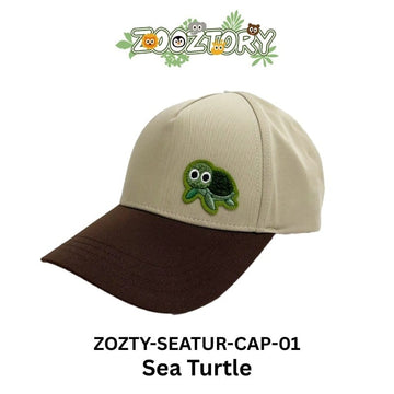 Zooztory Hats & Caps Sea Turtle Cap Zooztory Animal Pattern and Patch Cap - Made in Taiwan Zooztory Animal Pattern and Patch Cap - Made in Taiwan