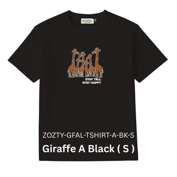 Zooztory T-shirts Giraffe A Black S Zooztory Giraffa Family Animal Lovers Cute Animal Printed Tee Shirt Zooztory Giraffa Family Animal Lovers Cute Animal Printed Tee Shirt