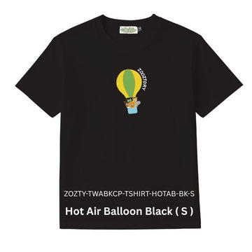 Zooztory T-Shirts Balloon Black S Zooztory Taiwan All Black Cute Simple Printed Tee Shirt Zooztory Taiwan All Black Cute Simple Printed Tee Shirt