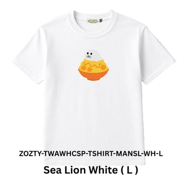 Zooztory T-shirts Sea Lion White L Zooztory Taiwan All White Cute Simple Printed Tee Shirt Zooztory Taiwan All White Cute Simple Printed Tee Shirt