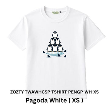 Zooztory T-shirts Pagoda White XS Zooztory Taiwan All White Cute Simple Printed Tee Shirt Zooztory Taiwan All White Cute Simple Printed Tee Shirt