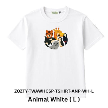 Zooztory T-shirts Animal White L Zooztory Taiwan All White Cute Simple Printed Tee Shirt Zooztory Taiwan All White Cute Simple Printed Tee Shirt