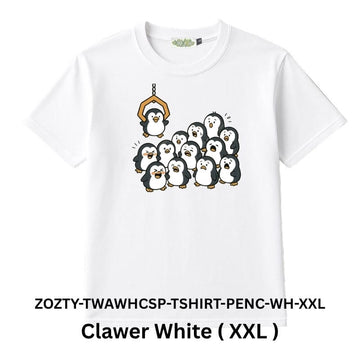 Zooztory T-shirts Clawer White XXL Zooztory Taiwan All White Cute Simple Printed Tee Shirt Zooztory Taiwan All White Cute Simple Printed Tee Shirt