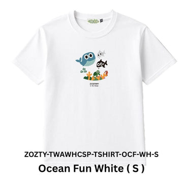 Zooztory T-shirts Ocean Fun White S Zooztory Taiwan All White Cute Simple Printed Tee Shirt Zooztory Taiwan All White Cute Simple Printed Tee Shirt