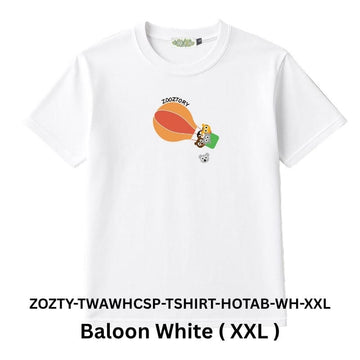 Zooztory T-shirts Balloon White XXL Zooztory Taiwan All White Cute Simple Printed Tee Shirt Zooztory Taiwan All White Cute Simple Printed Tee Shirt