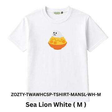 Zooztory T-shirts Sea Lion White M Zooztory Taiwan All White Cute Simple Printed Tee Shirt Zooztory Taiwan All White Cute Simple Printed Tee Shirt