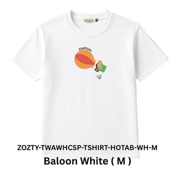 Zooztory T-shirts Balloon White M Zooztory Taiwan All White Cute Simple Printed Tee Shirt Zooztory Taiwan All White Cute Simple Printed Tee Shirt
