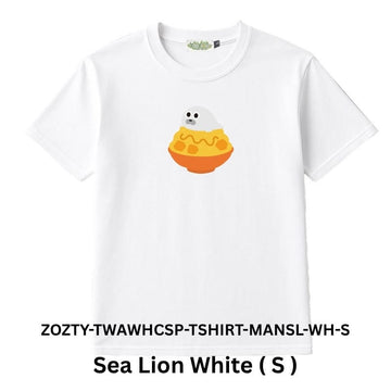 Zooztory T-shirts Sea Lion White S Zooztory Taiwan All White Cute Simple Printed Tee Shirt Zooztory Taiwan All White Cute Simple Printed Tee Shirt