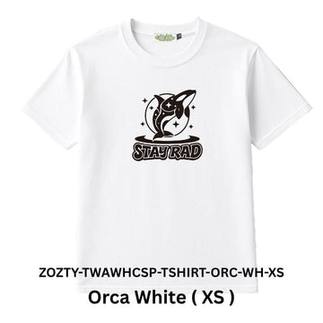 Zooztory T-shirts Orca White XS Zooztory Taiwan All White Cute Simple Printed Tee Shirt Zooztory Taiwan All White Cute Simple Printed Tee Shirt