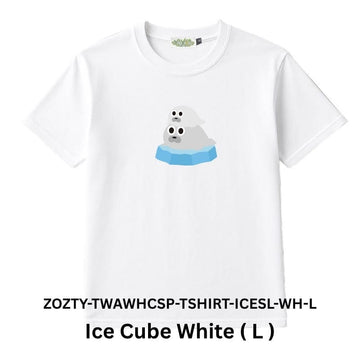 Zooztory T-shirts Ice Cube White L Zooztory Taiwan All White Cute Simple Printed Tee Shirt Zooztory Taiwan All White Cute Simple Printed Tee Shirt