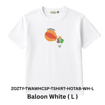 Zooztory T-shirts Balloon White L Zooztory Taiwan All White Cute Simple Printed Tee Shirt Zooztory Taiwan All White Cute Simple Printed Tee Shirt
