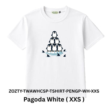 Zooztory T-shirts Pagoda White XXS Zooztory Taiwan All White Cute Simple Printed Tee Shirt Zooztory Taiwan All White Cute Simple Printed Tee Shirt