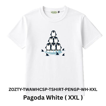 Zooztory T-shirts Pagoda White XXL Zooztory Taiwan All White Cute Simple Printed Tee Shirt Zooztory Taiwan All White Cute Simple Printed Tee Shirt