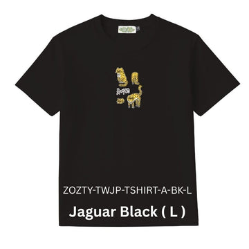 Zooztory T-shirts Jaguar-Black-L Zooztory Taiwan Jaguar Printed Tee Shirt Black White Zooztory Taiwan Jaguar Printed Tee Shirt Black White