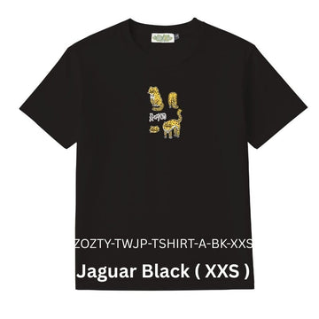 Zooztory T-shirts Jaguar-Black-XXS Zooztory Taiwan Jaguar Printed Tee Shirt Black White Zooztory Taiwan Jaguar Printed Tee Shirt Black White