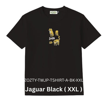 Zooztory T-shirts Jaguar-Black-XXL Zooztory Taiwan Jaguar Printed Tee Shirt Black White Zooztory Taiwan Jaguar Printed Tee Shirt Black White