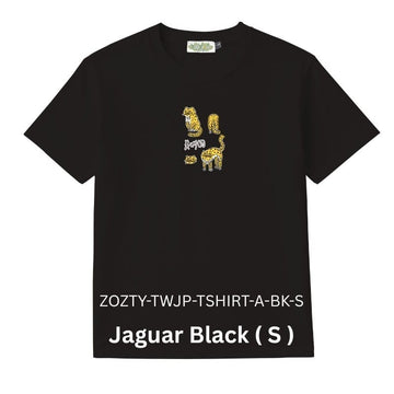 Zooztory T-shirts Jaguar-Black-S Zooztory Taiwan Jaguar Printed Tee Shirt Black White Zooztory Taiwan Jaguar Printed Tee Shirt Black White