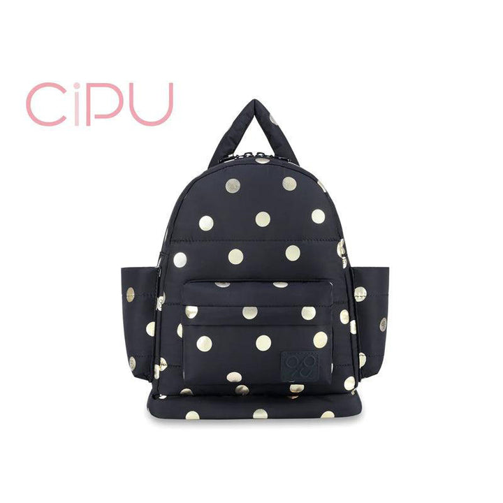 CIPU-Black-Polkado-Airy-Backpack-Mommy-Diaper-M