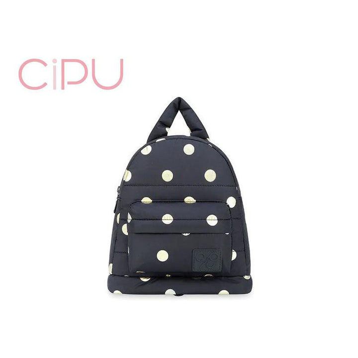 CIPU-Black-Polkado-Airy-Backpack-Mommy-Diaper-S