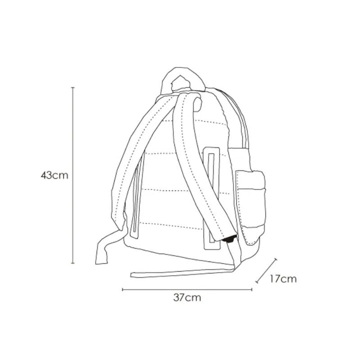 CIPU-Grey-Airy-Backpack-Baby-Diaper-Bag-Measurement