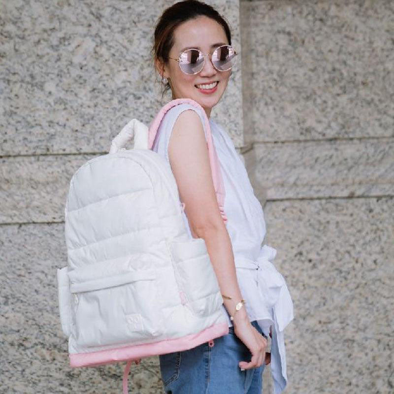 CIPU-White-Pink-Airy-Backpack-Mommy-Mummy